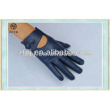 2014 wholesale ladies navy blue leather gloves